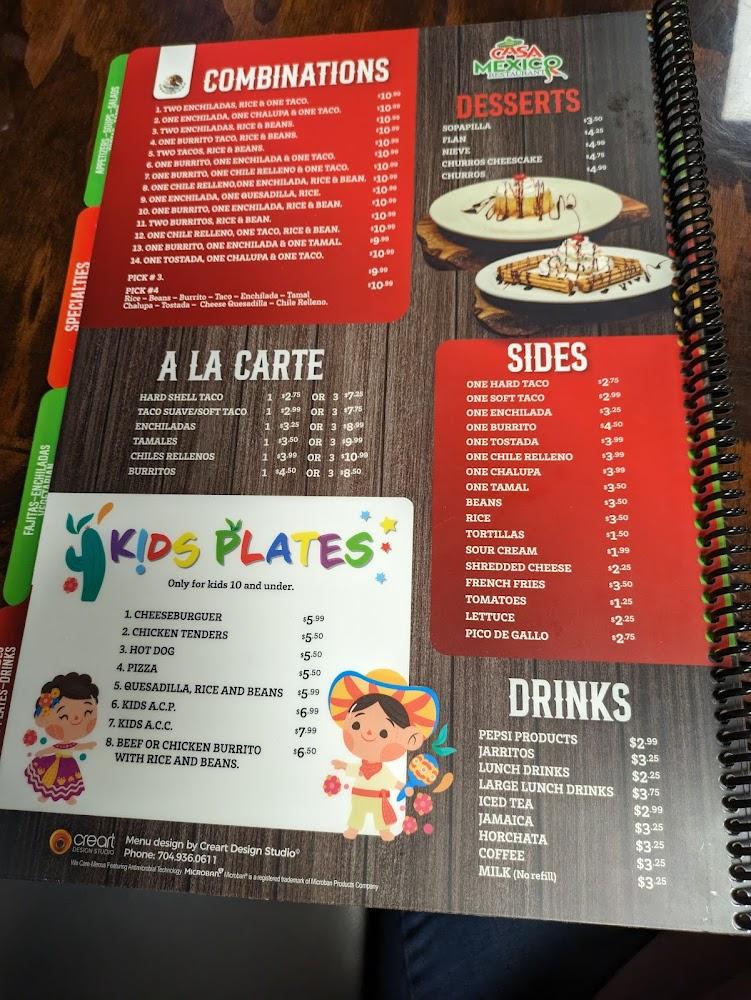 Casa Mexico Menu image 4